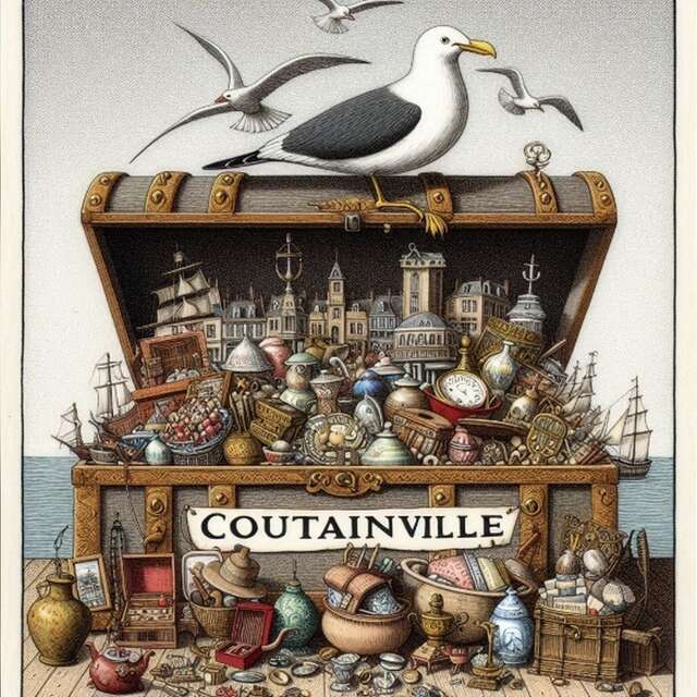 Marché d'antiquités-brocante de Coutainville - Mars