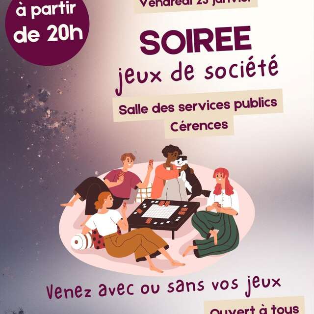 Soirée jeux de société