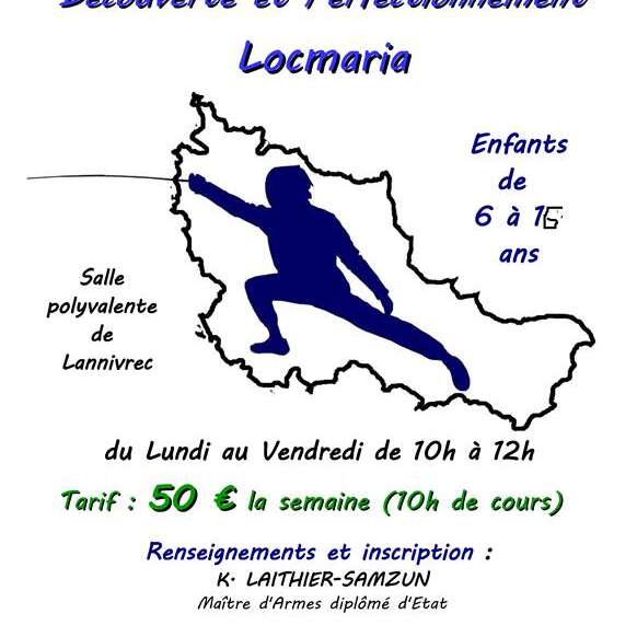 Stage de découverte de l'escrime (6 à 15 ans)