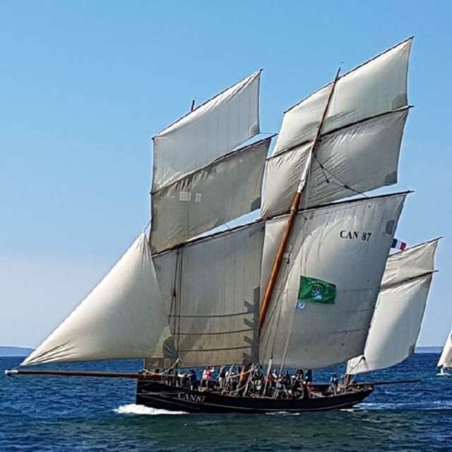 Bisquine la Cancalaise dans le Golfe