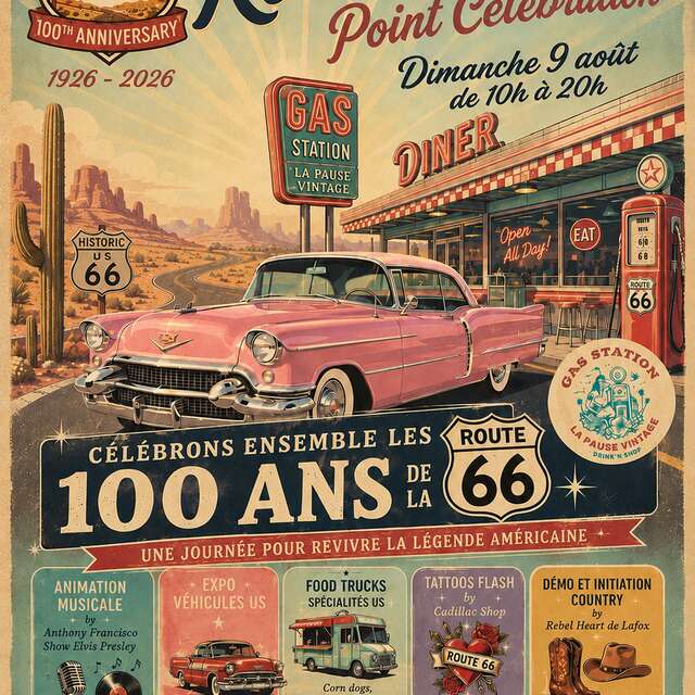 Journée célébration des 100 ans de la Route 66 2026