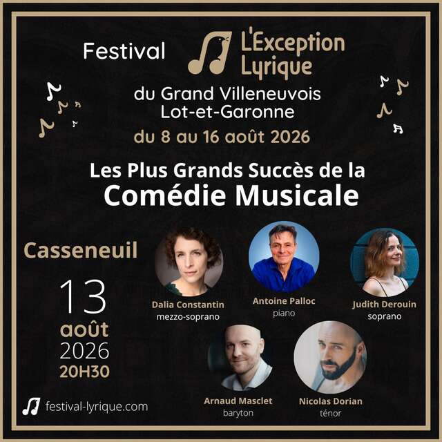 Festival Lyrique - Les plus Grands Succès de la Comédie Musicale 2026