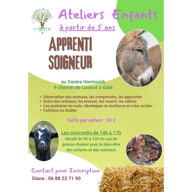 Atelier enfants "apprentis soigneurs"