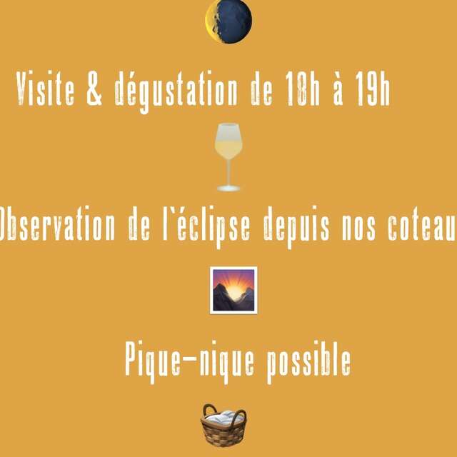 L'Eclipse  depuis les coteaux du Clos Lapeyre
