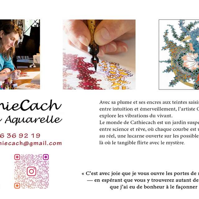 Exposition: CathieCach - Encre aquarelle
