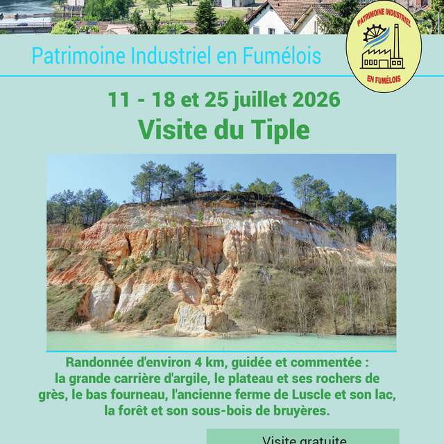 Visite de la carrière du Tiple