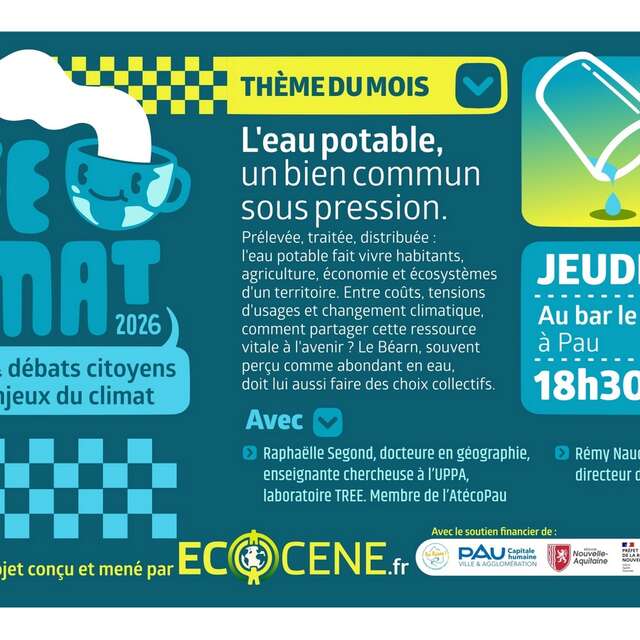 Café climat : L'eau potable, un bien commun sous pression
