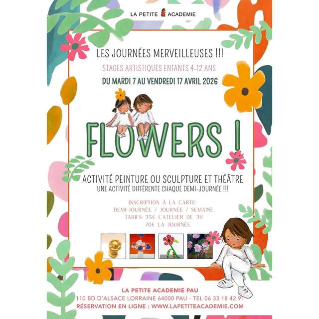 Programme vacances Avril - Stage artistique enfants