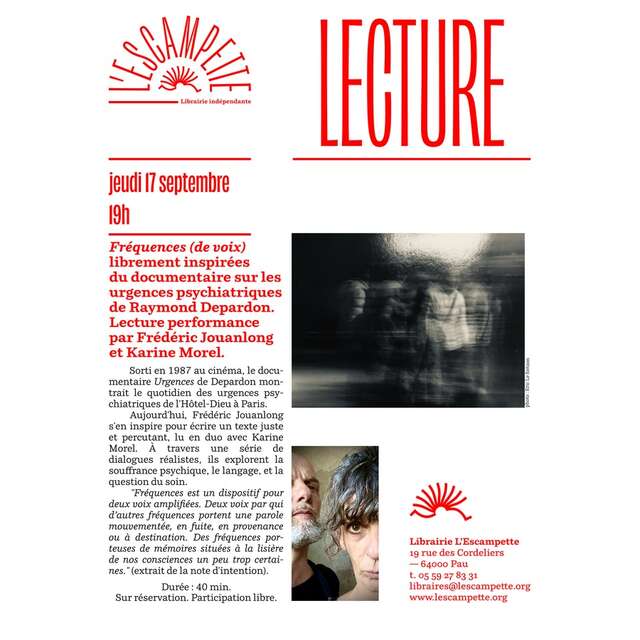 Lecture performance "Fréquences (de voix)"