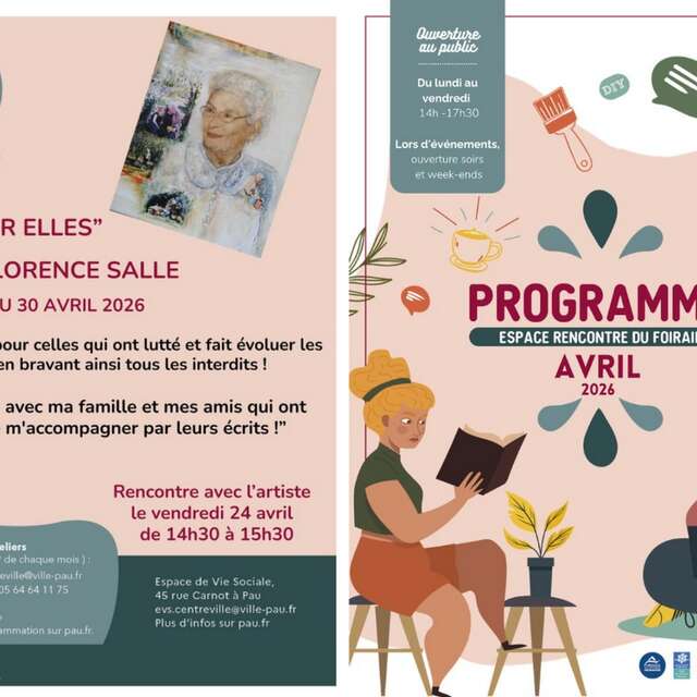 Programme de l'Espace de rencontre du Foirail - Avril 2026