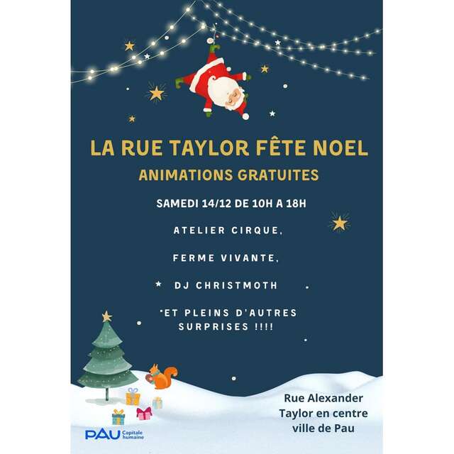 La rue Taylor fête Noël