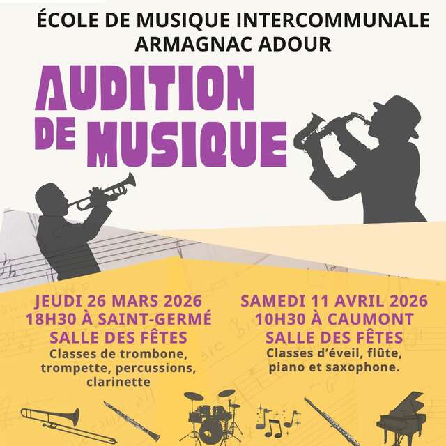 Audition Ecole de Musique