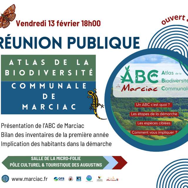 Reunion publique Atlas de la biodiversité