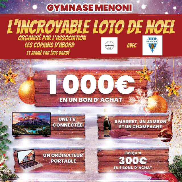 Loto de l'association "les copians d'abord"