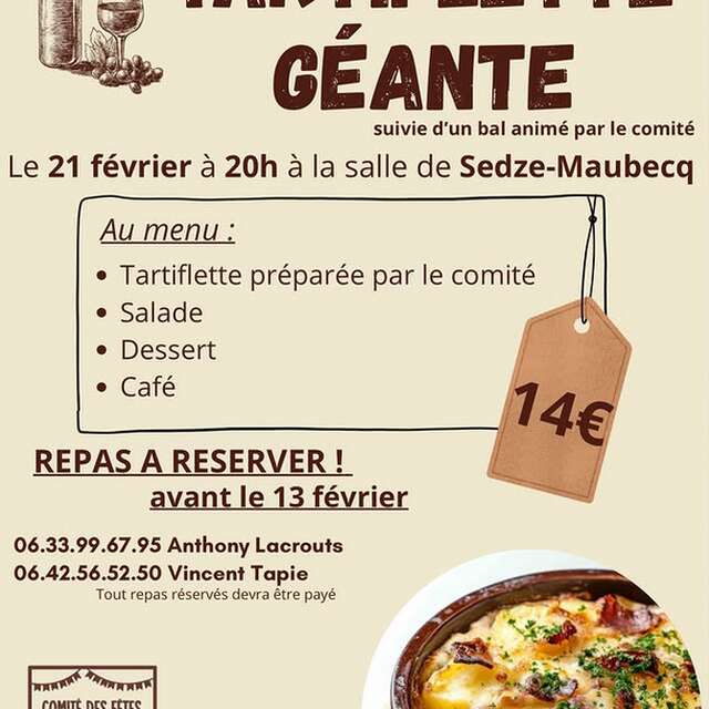 Soirée Tartiflette géante & bal
