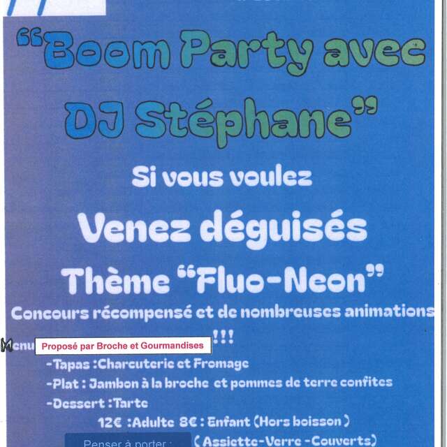 Boom Party Fluo-Néon