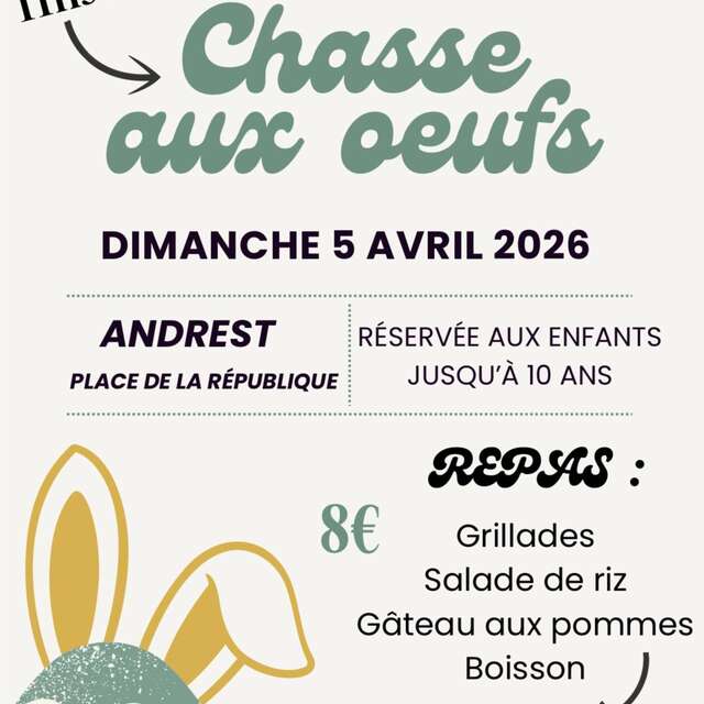 Chasse aux oeufs et repas