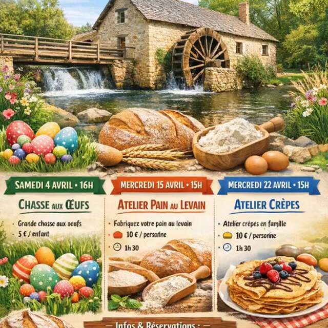 Atelier pain au Moulin de Sabathier