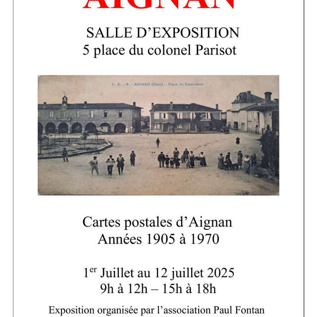 Exposition de cartes postales