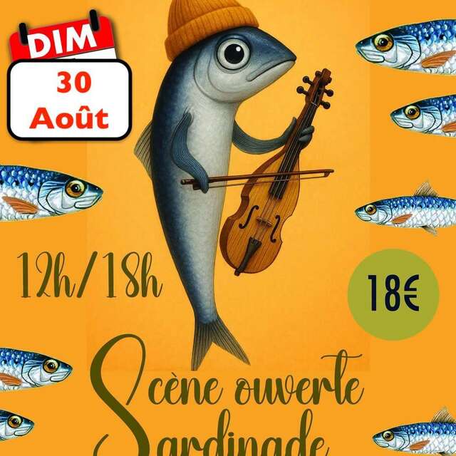 Scène ouverte  et sardinade