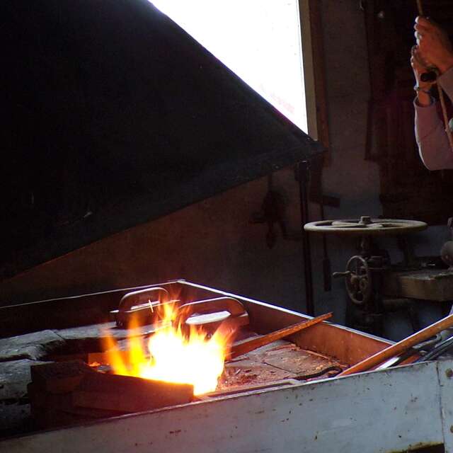 Démonstration forge au musée gascon