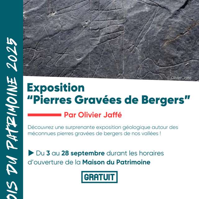 Exposition géologique “Pierres Gravées de Bergers”