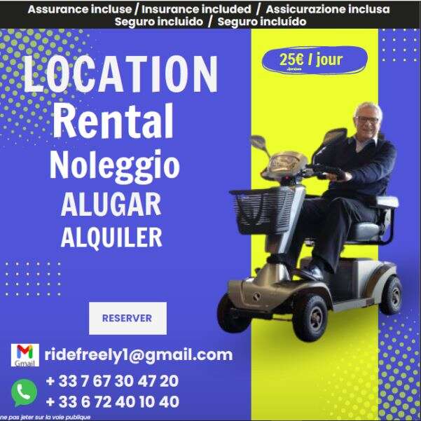 LOCATION DE SCOOTERS ÉLECTRIQUES RIDE FREELY