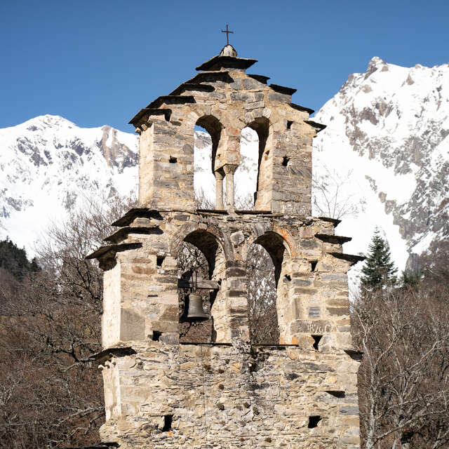 Visite de la chapelle des Templiers et de l'église d'Eget-village