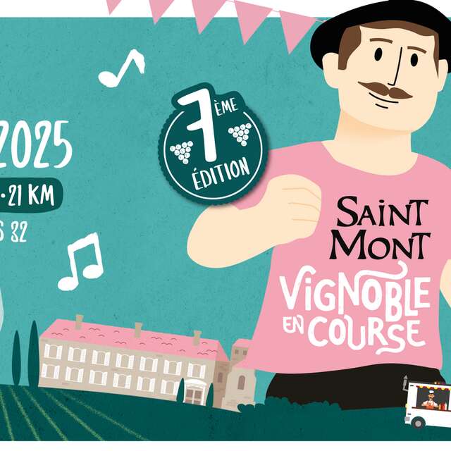 Saint Mont vignoble en course