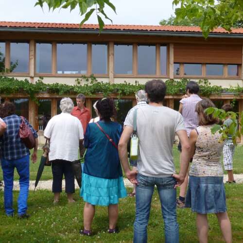 Visite de l'écocentre Pierre & Terre