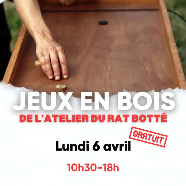 Jeux en bois géants avec L'atelier du Rat Botté