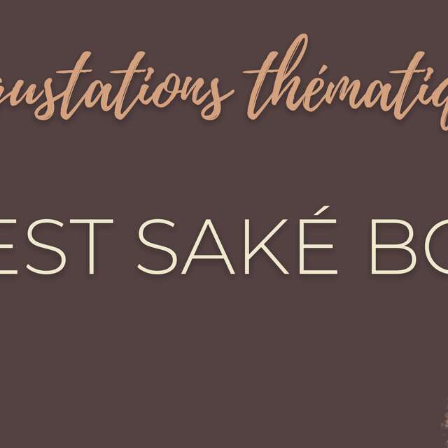 Dégustation de sakés 