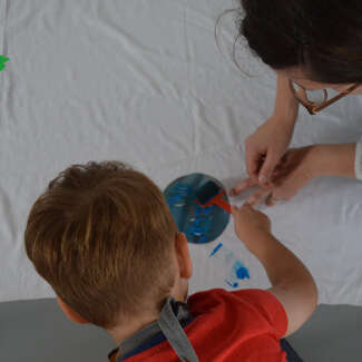 Atelier "Peinture sur tissu". De 3 à 6 ans