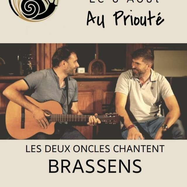 Concert acoustique "Les deux oncles chantent Brassens"