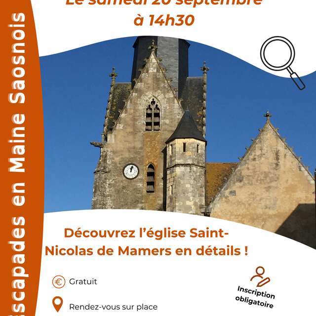 Escapades en Maine Saosnois : Journées Européennes du Patrimoine (Église Saint-Nicolas)