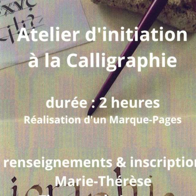 Atelier d'initiation à la Calligraphie