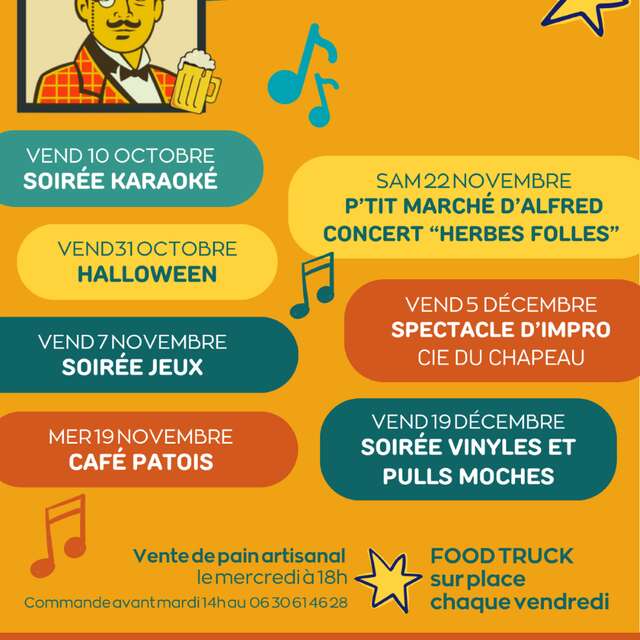 P'tit marché d'Alfred et concert "Herbes Folles"