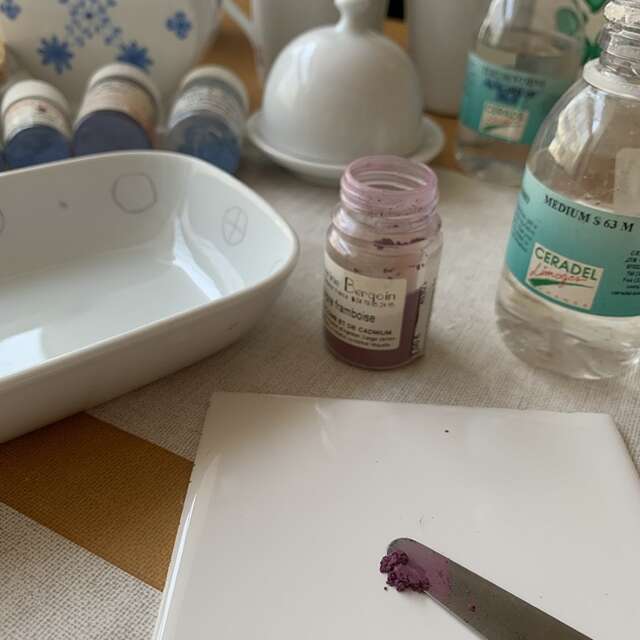 Initiation au décor sur porcelaine