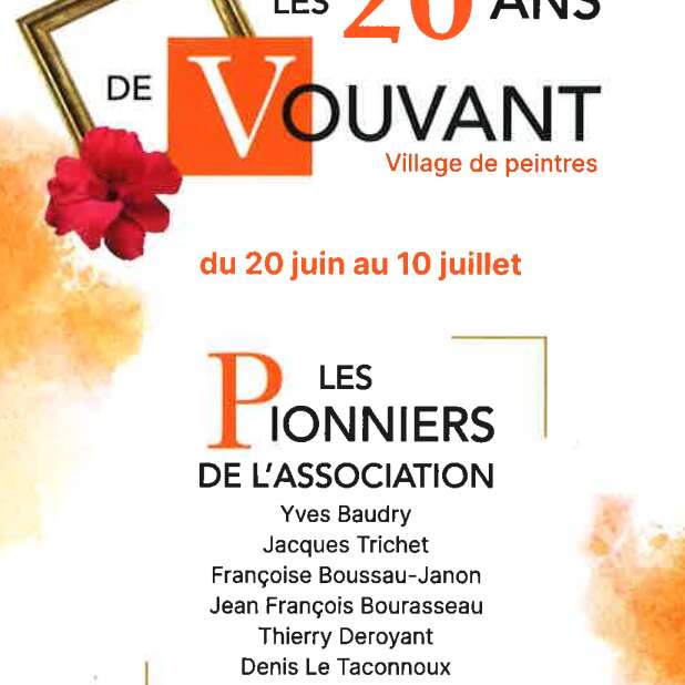 Exposition des 20 ans de l'association Vouvant Village de Peintres - Hommage à J.M. Monnier