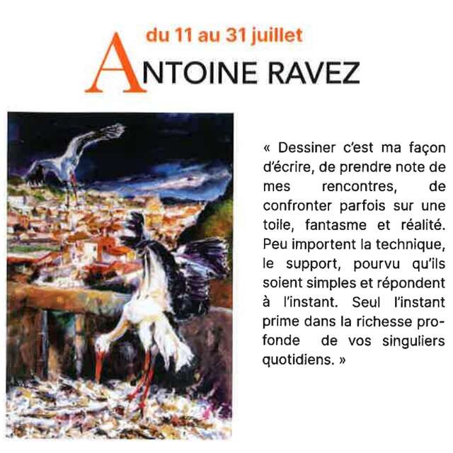 Exposition Antoine Ravez - Vouvant Village de Peintres