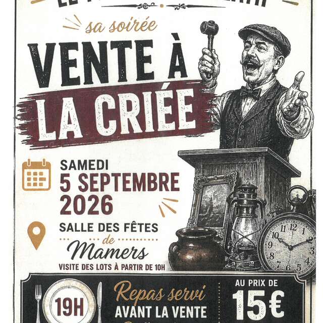 Vente participative d'objets à la criée