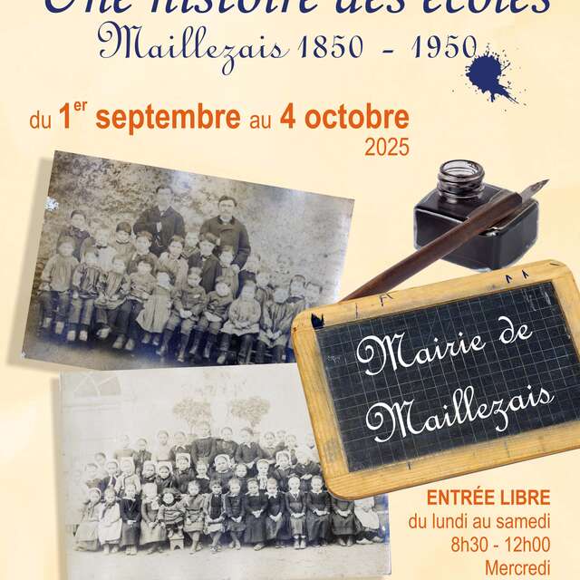 Exposition "Une histoire des écoles de Maillezais de 1850 à 1950"