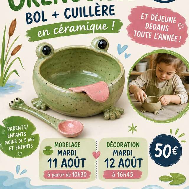 ATELIER - Créer ton bol en grenouille