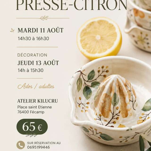 ATELIER - Fabrique ton presse-citron