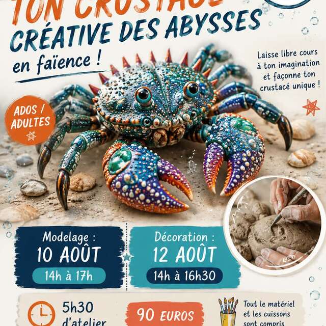 ATELIER - Fabrique ton crustacé unique