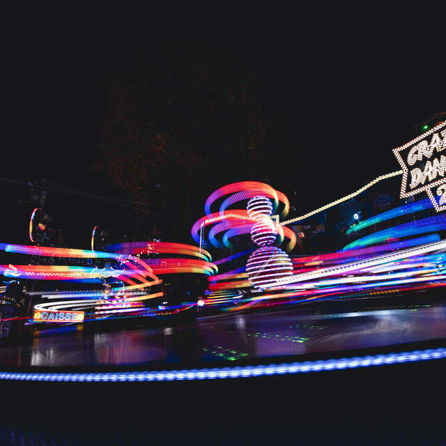 Spectacle de drones et feux d'artifice de la Foire Saint Romain