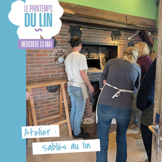 Atelier sablés au lin au Moulin de l'Arbalète