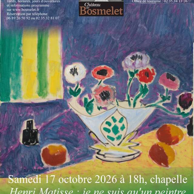 Spectacle-concert au Bosmelet "Henri Matisse : je ne suis qu'un peintre"