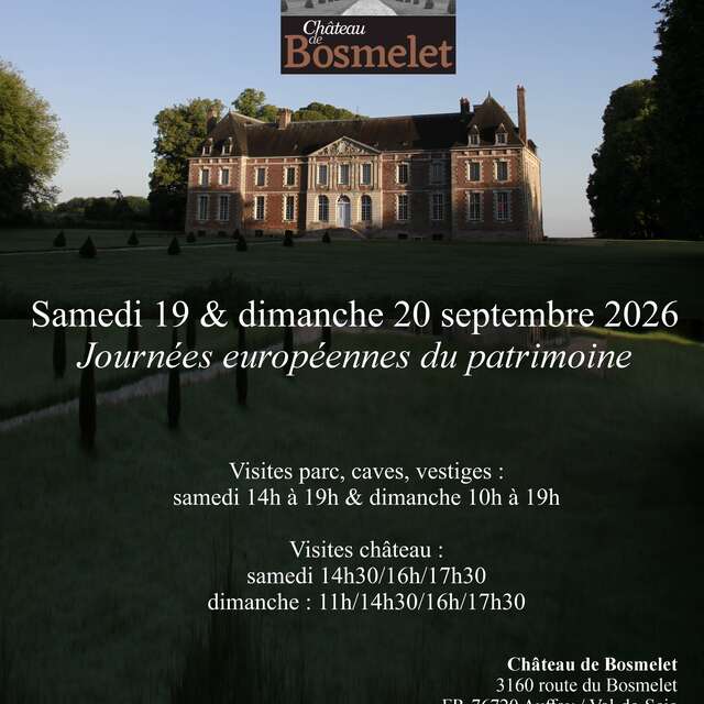 Les Journées Européennes du Patrimoine au Château de Bosmelet
