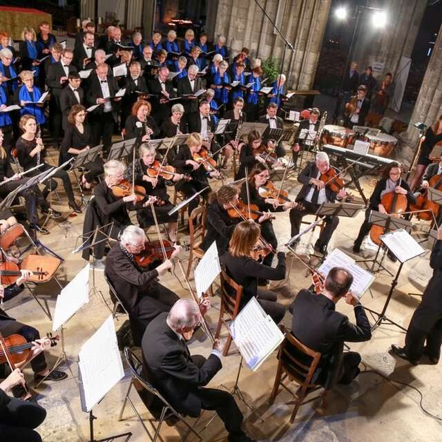 Concert humanitaire CHORHUS choeurs et orchestre des hopitaux et université rouen normandie